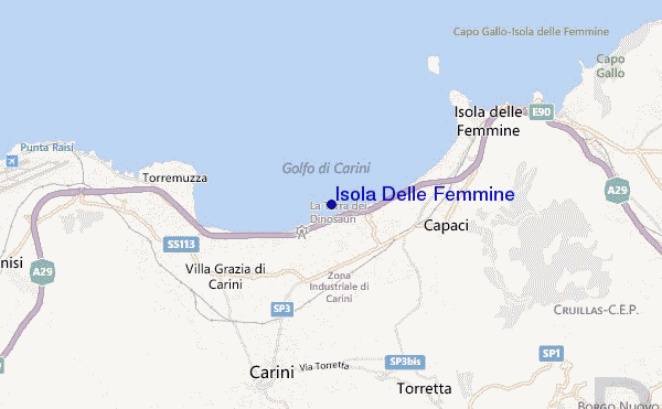 mappa di localizzazione di Isola Delle Femmine