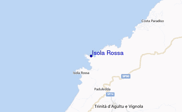 mappa di localizzazione di Isola Rossa