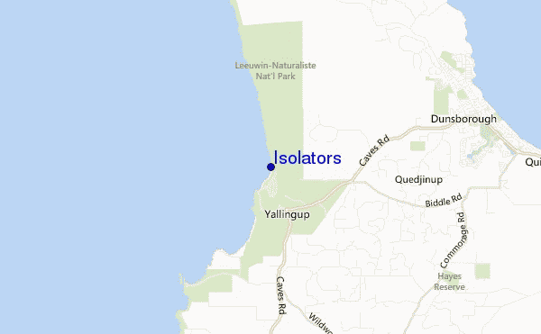 mappa di localizzazione di Isolators