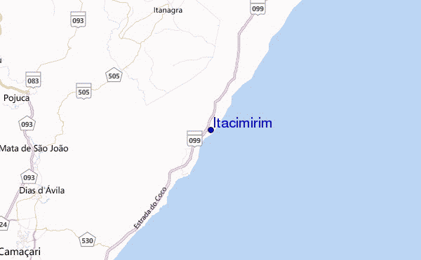 Itacimirim Location Map