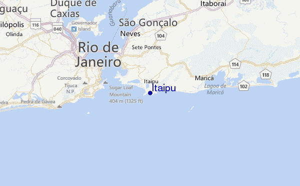 Itaipu Location Map
