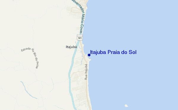 mappa di localizzazione di Itajuba Praia do Sol