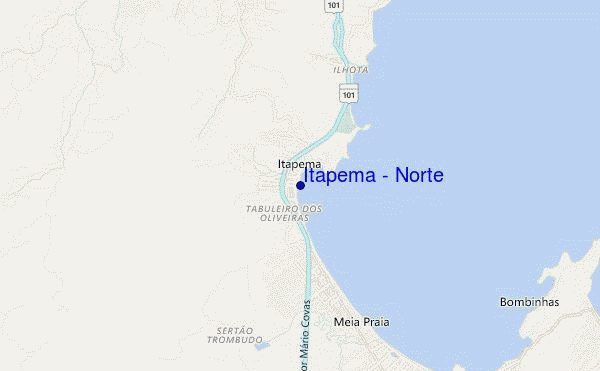 mappa di localizzazione di Itapema - Norte