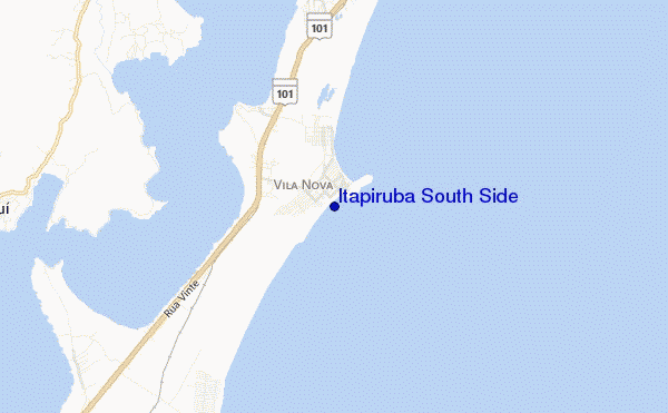 mappa di localizzazione di Itapiruba South Side