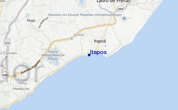 mappa di localizzazione di Itapoa