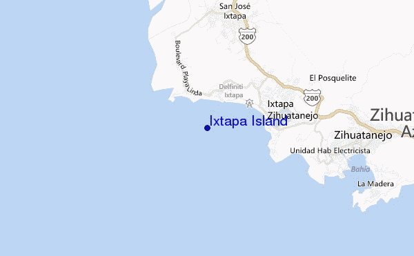 mappa di localizzazione di Ixtapa Island