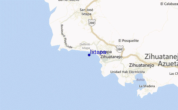 mappa di localizzazione di Ixtapa