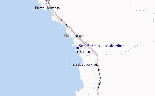 mappa di localizzazione di San Bartolo - Izquierditas