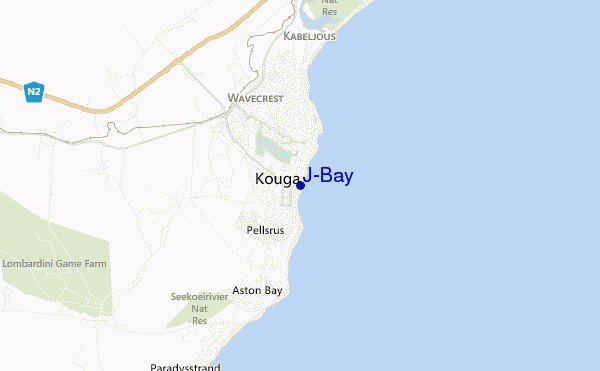 mappa di localizzazione di J-Bay
