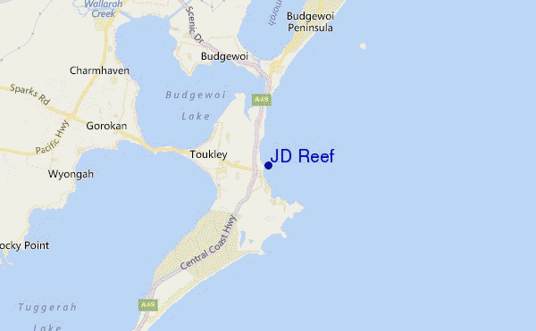 mappa di localizzazione di JD Reef