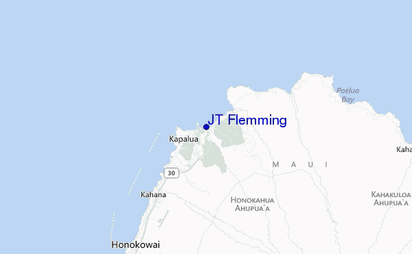 mappa di localizzazione di JT Flemming