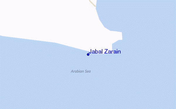 mappa di localizzazione di Jabal Zarain