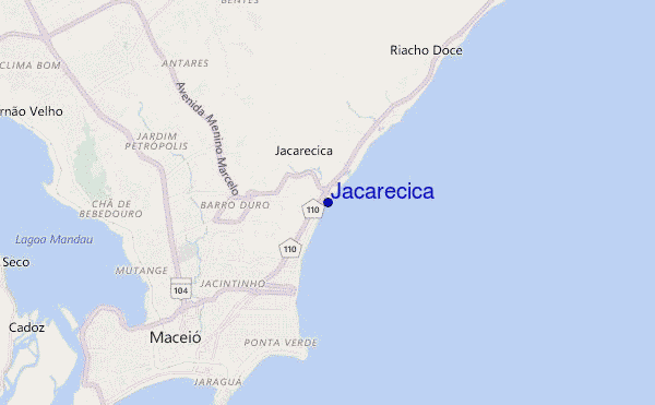 mappa di localizzazione di Jacarecica