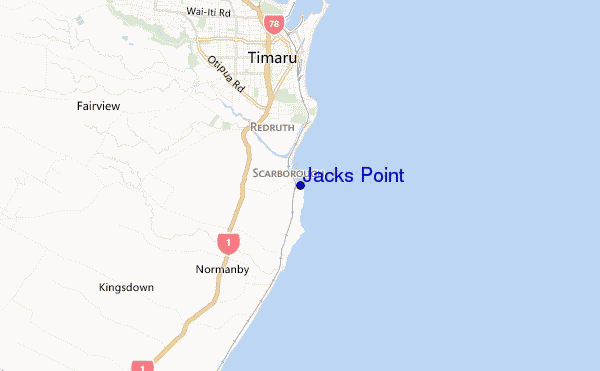 mappa di localizzazione di Jacks Point