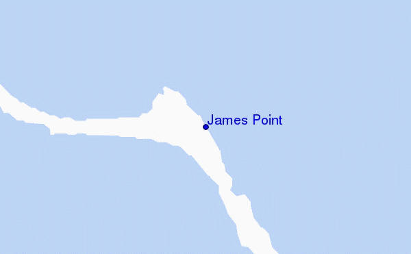 mappa di localizzazione di James Point