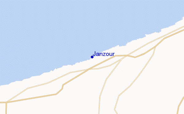 mappa di localizzazione di Janzour