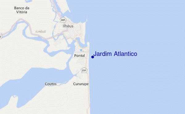 mappa di localizzazione di Jardim Atlantico
