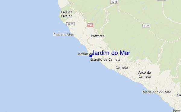 mappa di localizzazione di Jardim do Mar