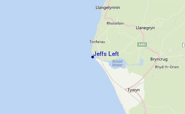 mappa di localizzazione di Jeffs Left