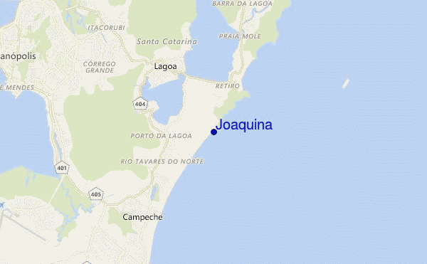 mappa di localizzazione di Joaquina