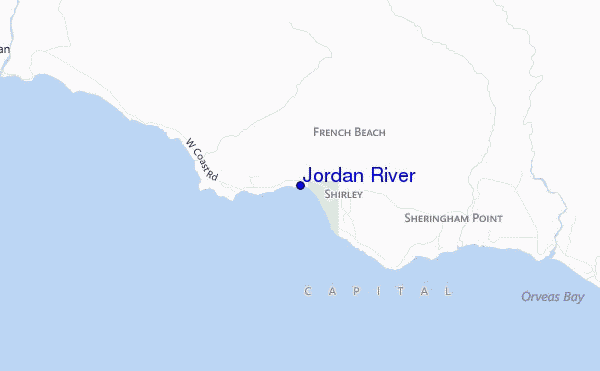 mappa di localizzazione di Jordan River