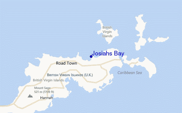 mappa di localizzazione di Josiahs Bay