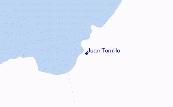 mappa di localizzazione di Juan Tornillo