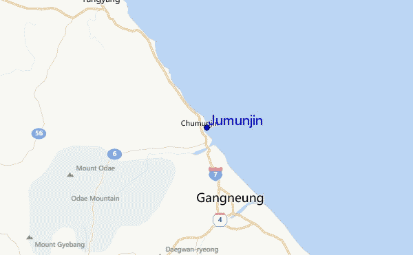 Jumunjin Location Map