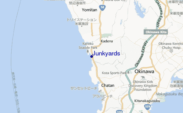 mappa di localizzazione di Junkyards