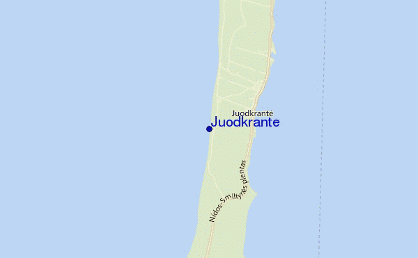 mappa di localizzazione di Juodkrante