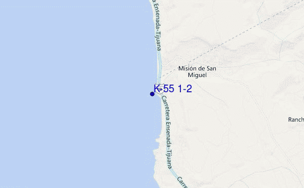 mappa di localizzazione di K-55 1/2