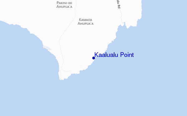 mappa di localizzazione di Kaalualu Point