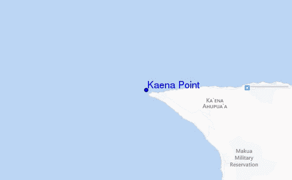 mappa di localizzazione di Kaena Point