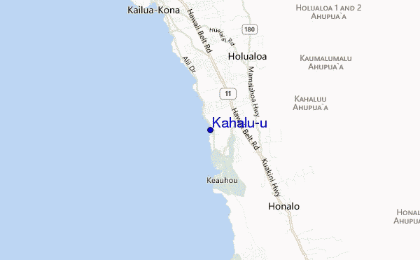 mappa di localizzazione di Kahalu'u