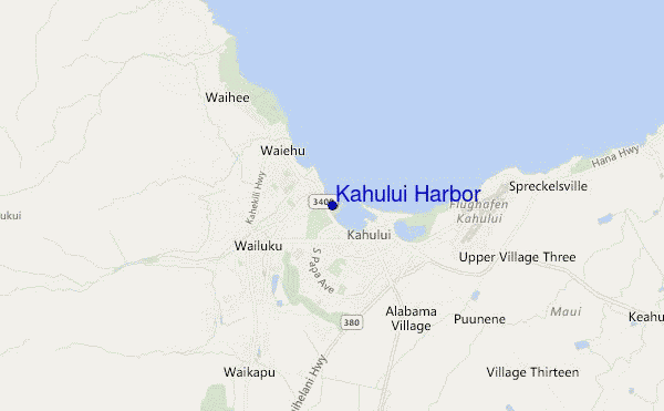 mappa di localizzazione di Kahului Harbor