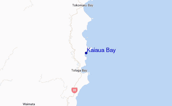Kaiaua Bay Location Map