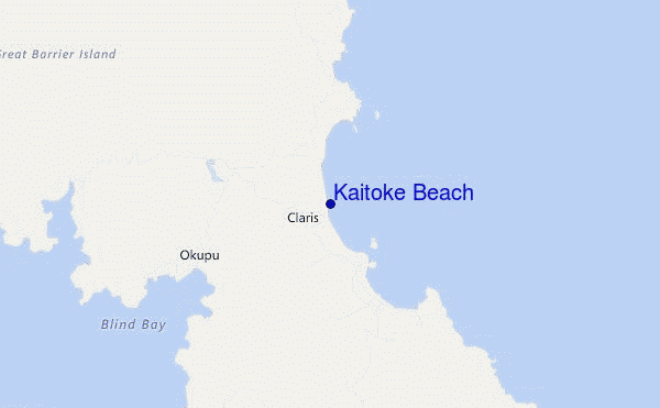 mappa di localizzazione di Kaitoke Beach