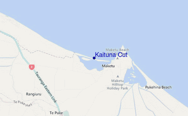 mappa di localizzazione di Kaituna Cut
