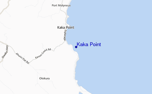 mappa di localizzazione di Kaka Point