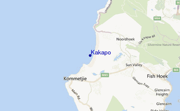 mappa di localizzazione di Kakapo
