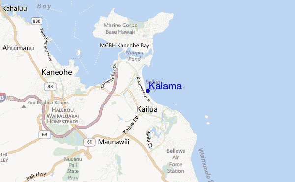 mappa di localizzazione di Kalama