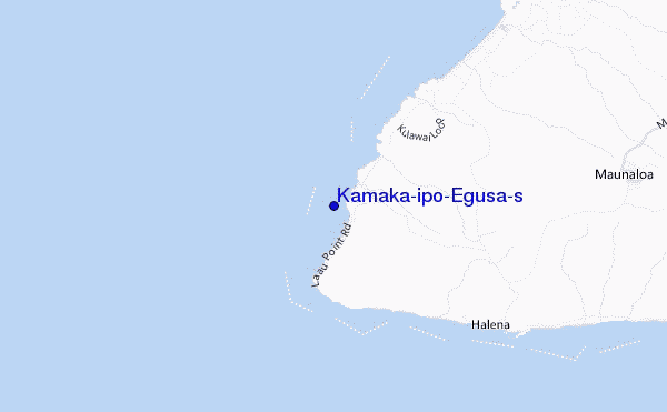 mappa di localizzazione di Kamaka'ipo/Egusa's