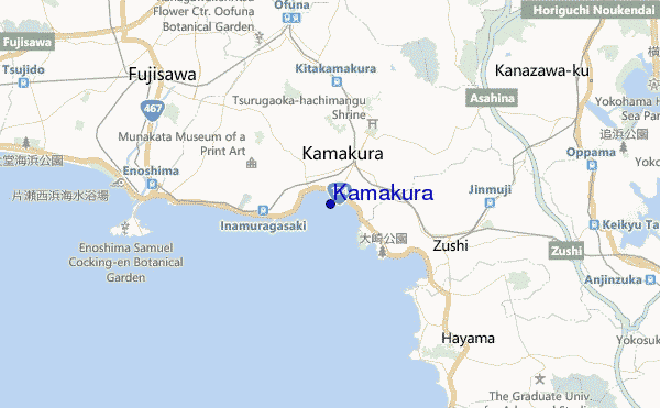 mappa di localizzazione di Kamakura