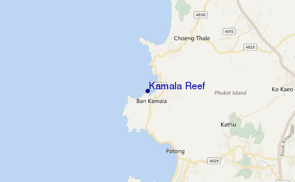 mappa di localizzazione di Kamala Reef