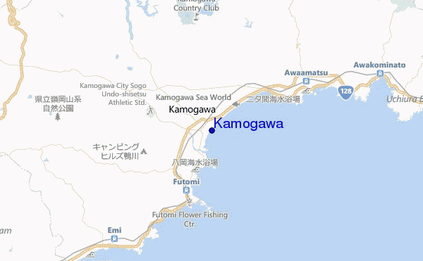 mappa di localizzazione di Kamogawa
