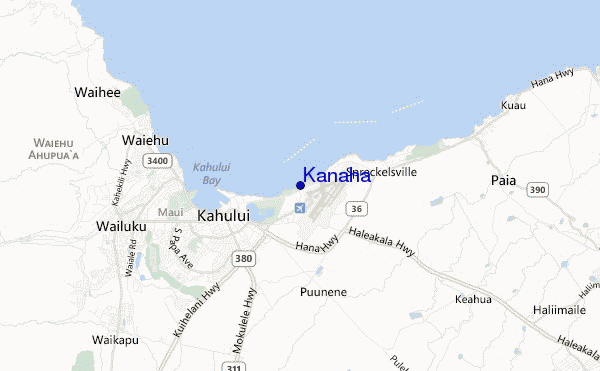 mappa di localizzazione di Kanaha