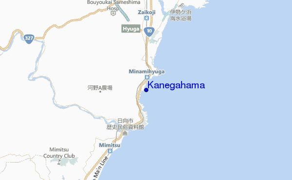 mappa di localizzazione di Kanegahama