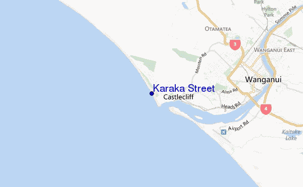 mappa di localizzazione di Karaka Street