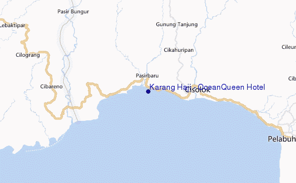 mappa di localizzazione di Karang Haji - Ocean Queen Hotel