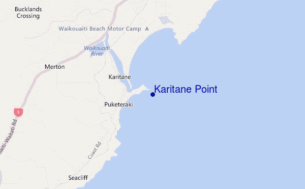 mappa di localizzazione di Karitane Point